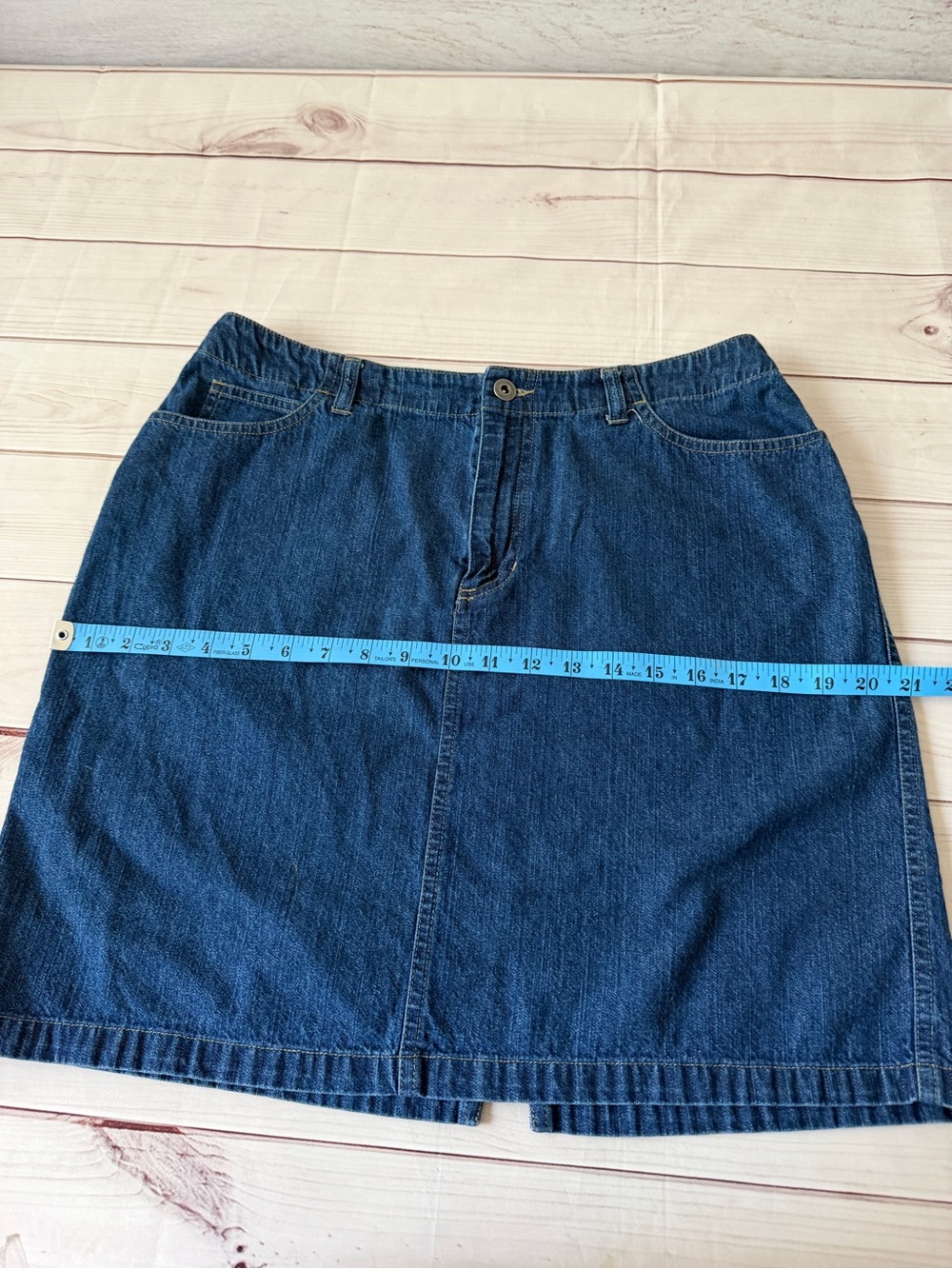 Liz Claiborne Dark Blue Denim Mini Skirt - Picture 4 of 6